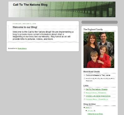 Ministry Blog